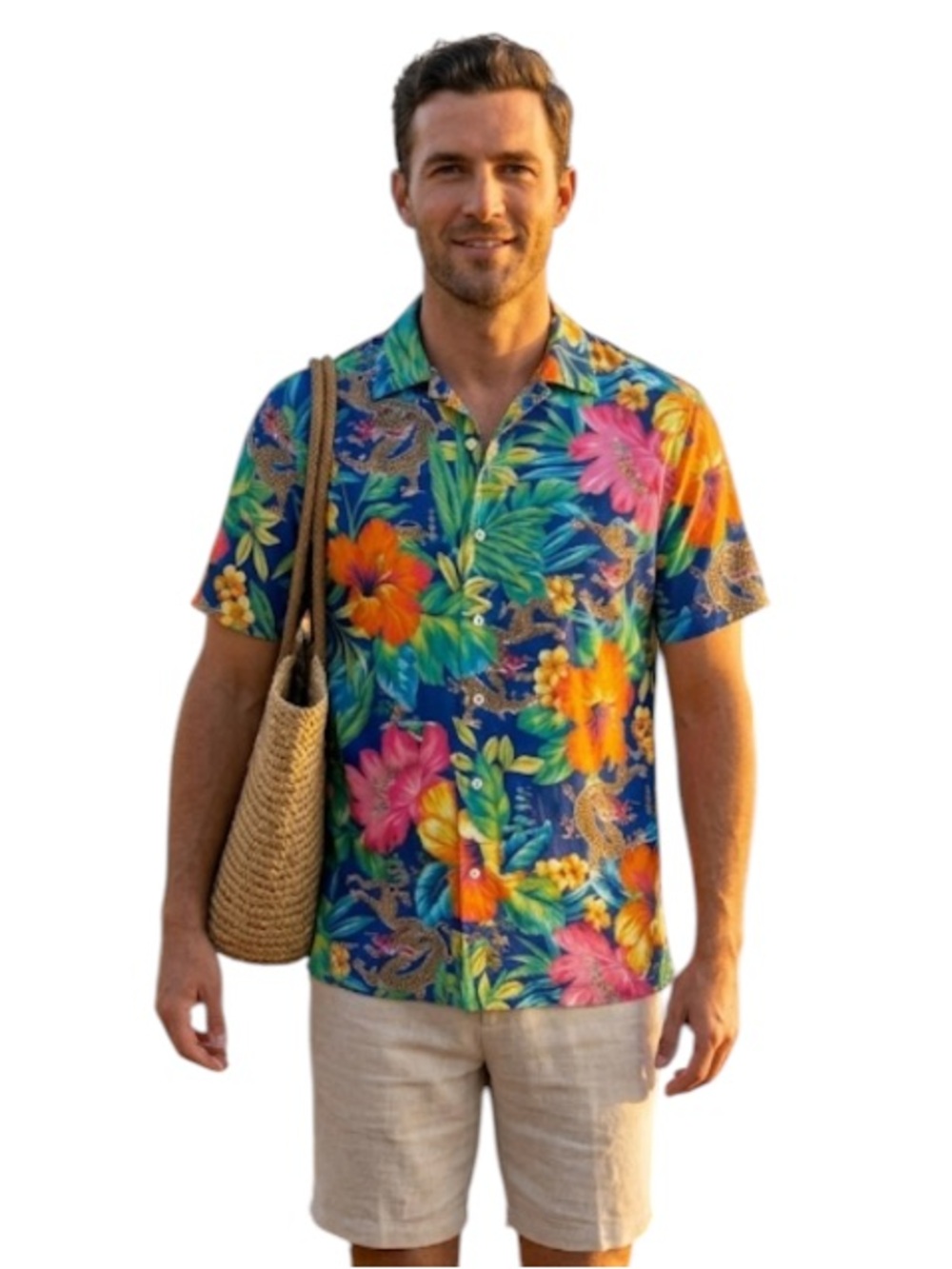 Polo Ralph Lauren XXL Dragon Hibiscus Featherweight Mesh Polo Shirt
U